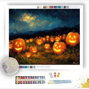 PUMPKIN PATCH GLOW - Paint by Numbers Full Kit