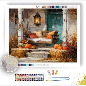 RUSTIC PORCH AUTUMN - Paint by Numbers Full Kit
