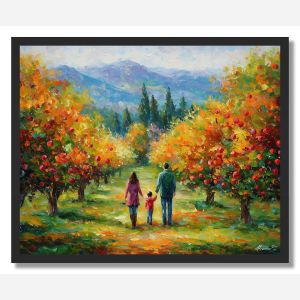 COUNTRY APPLE ORCHARD - FRAMED