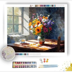 SUNLIT KITCHEN TABLE - Paint by Numbers Full Kit