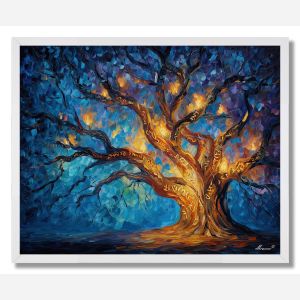 MYSTIC TREE OF LIGHT - FRAMED