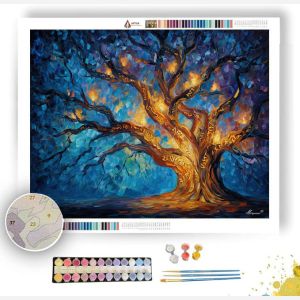 MYSTIC TREE OF LIGHT - Paint by Numbers Full Kit