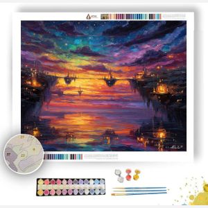 MAGICAL SKY CITY - Paint by Numbers Full Kit