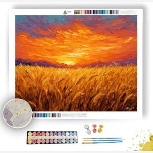CORNFIELD SUNSET - Paint by Numbers Full Kit