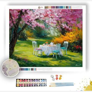 GARDEN TEA TIME - Paint by Numbers Full Kit