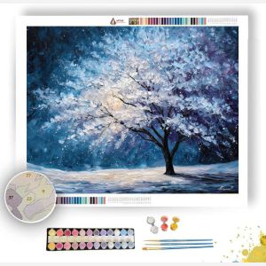 FROSTED STAR TREE - Paint by Numbers Full Kit