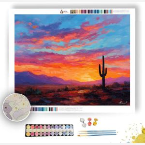 DESERT SUNSET STILLNESS - Paint by Numbers Full Kit