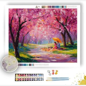 CHERRY BLOSSOM PARK - Paint by Numbers Full Kit