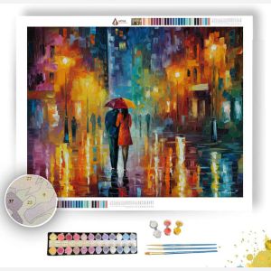 CITY STREET RAIN - Paint by Numbers Full Kit
