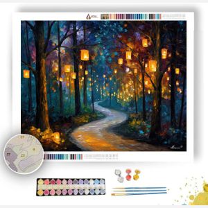 FOREST LANTERN PATH - Paint by Numbers Full Kit