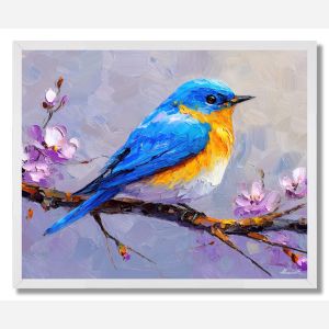 BLUEBIRD SONG TREE - FRAMED