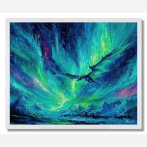 AURORA SKY DRAGON - FRAMED