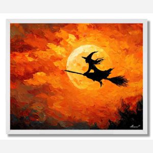 WITCHS FLIGHT - FRAMED
