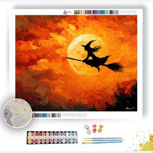WITCHS FLIGHT - Paint by Numbers Full Kit