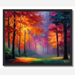 CRISP FOREST MORNING - FRAMED