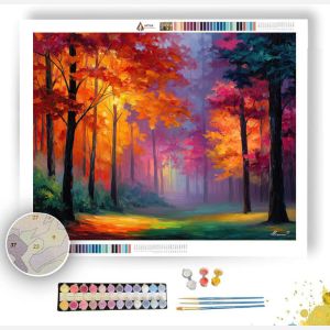 CRISP FOREST MORNING - Paint by Numbers Full Kit