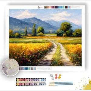 QUIET COUNTRY ROAD - Paint by Numbers Full Kit