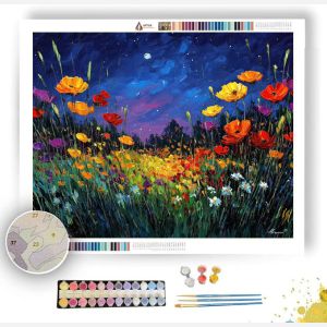 TWILIGHT BLOOM MEADOW - Paint by Numbers Full Kit