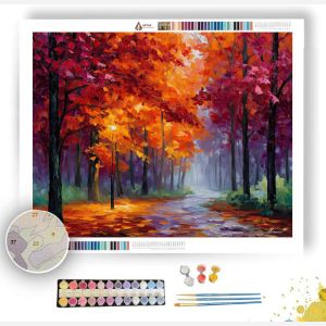 FALLEN LEAF PATH - Paint by Numbers Full Kit