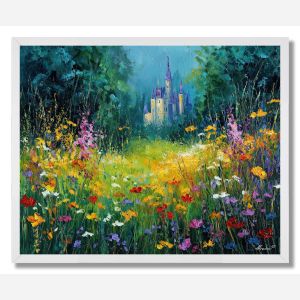 ENCHANTED CASTLE VIEW - FRAMED