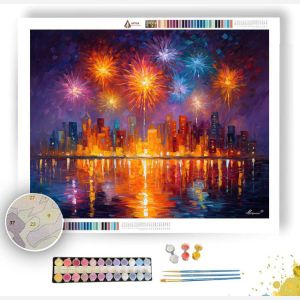 FREEDOM FIREWORKS SKY - Paint by Numbers Full Kit