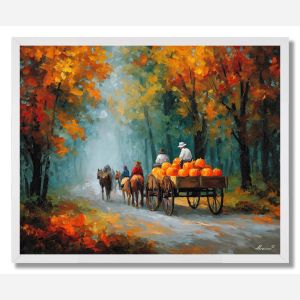 HARVEST WAGON RIDE - FRAMED