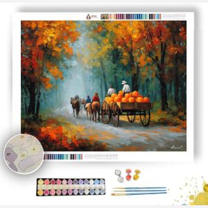 HARVEST WAGON RIDE - Paint by Numbers Full Kit
