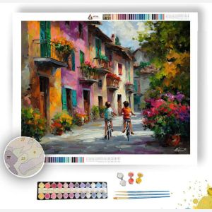 FRIENDLY NEIGHBORHOOD STREET - Paint by Numbers Full Kit