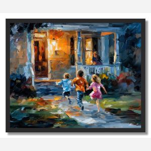 CHILDREN AT PLAY - FRAMED