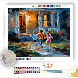CHILDREN AT PLAY - Paint by Numbers Full Kit