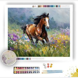 HORSE MEADOW FREEDOM - Paint by Numbers Full Kit