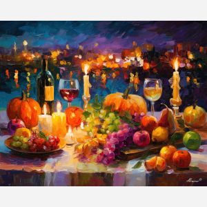 CANDLELIT AUTUMN TABLE