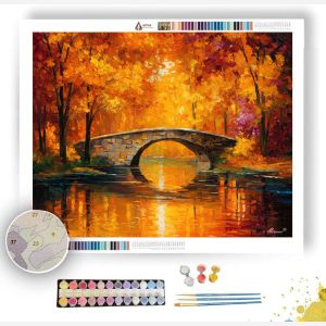 GOLDEN AUTUMN BRIDGE - Paint by Numbers Full Kit