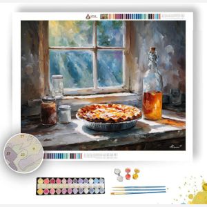 HOMEMADE PIE WINDOW - Paint by Numbers Full Kit