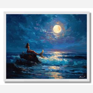 MOONLIT MERMAID - FRAMED