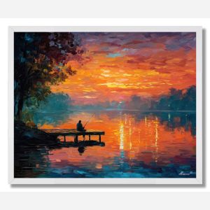 LAKEFRONT SERENITY - FRAMED