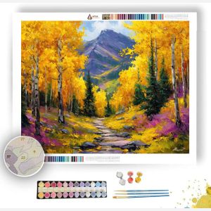 ASPEN AUTUMN TRAIL - Paint by Numbers Full Kit