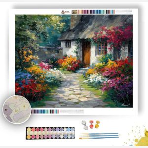 COUNTRY GARDEN PATH - Paint by Numbers Full Kit