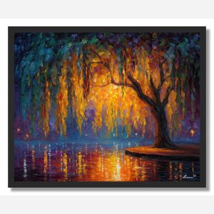 GLOWING WILLOW SHADE - FRAMED