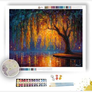 GLOWING WILLOW SHADE - Paint by Numbers Full Kit