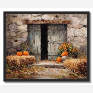 RUSTIC BARN DOOR - FRAMED
