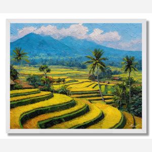 RICE TERRACES OF BALI - FRAMED
