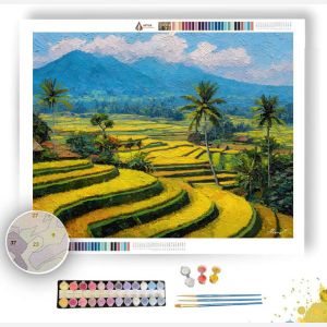 RICE TERRACES OF BALI - Paint by Numbers Full Kit