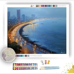 MUMBAI MARINE DRIVE - Paint by Numbers Full Kit