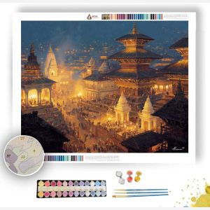 KATHMANDU EVENING BELLS - Paint by Numbers Full Kit