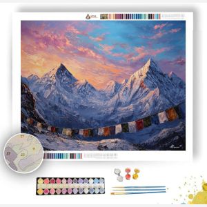 NEPAL HIMALAYA LIGHT - Paint by Numbers Full Kit