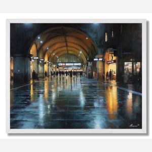 TOKYO TRAIN STATION GLOW - FRAMED