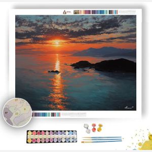 KOREAN ISLAND SUNSET - Paint by Numbers Full Kit