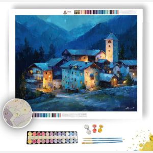 AUSTRIAN VILLAGE EVENING - Paint by Numbers Full Kit
