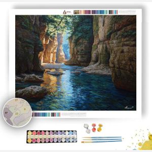 CHINESE RIVER GORGE - Paint by Numbers Full Kit